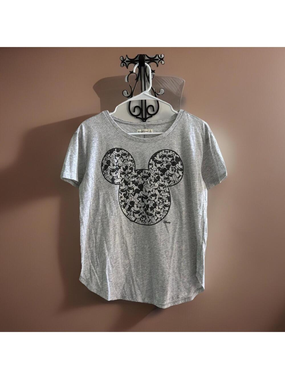 Abercrombie & Fitch Disney Mickey Mouse Graphic Tee Gray Women’s Small